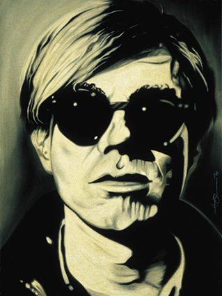 Andy Warhol portrayed