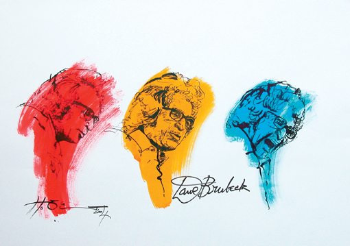 Harald Zickhardt used Dave Brubeck as a model for his colorstudies