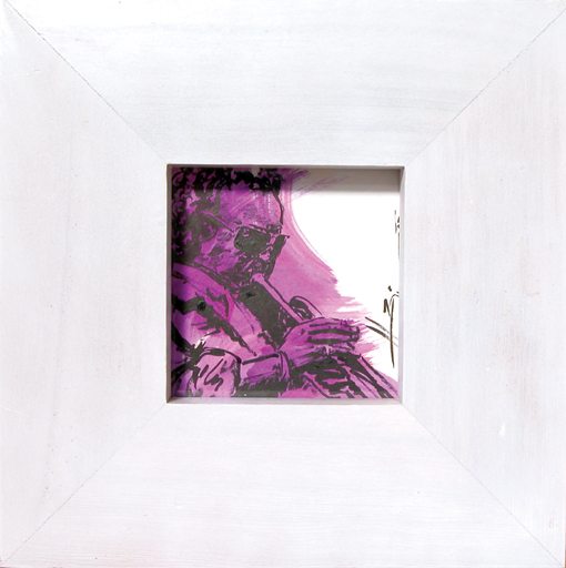 framed Miles Davis scetch