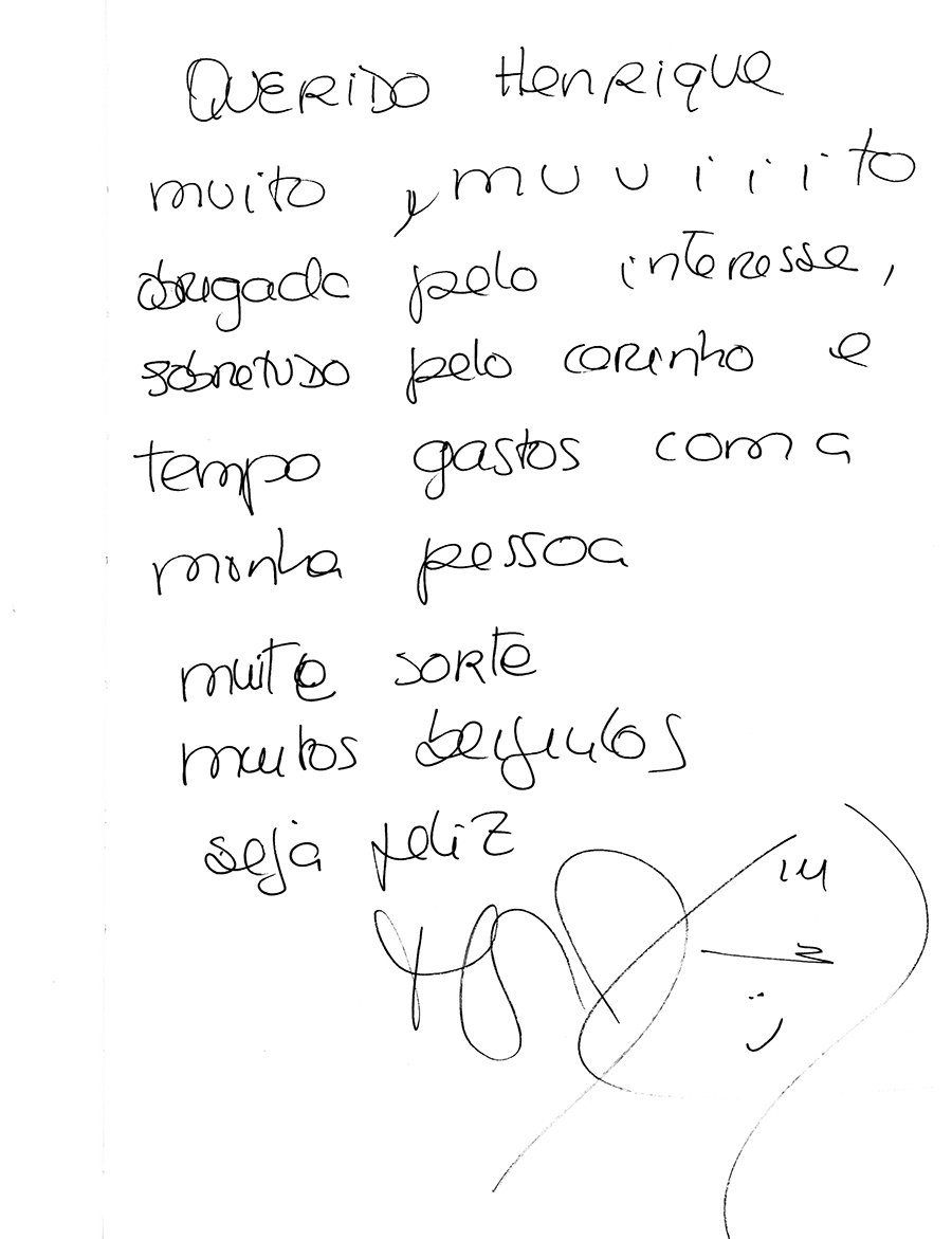 signed statement by Maria Joao